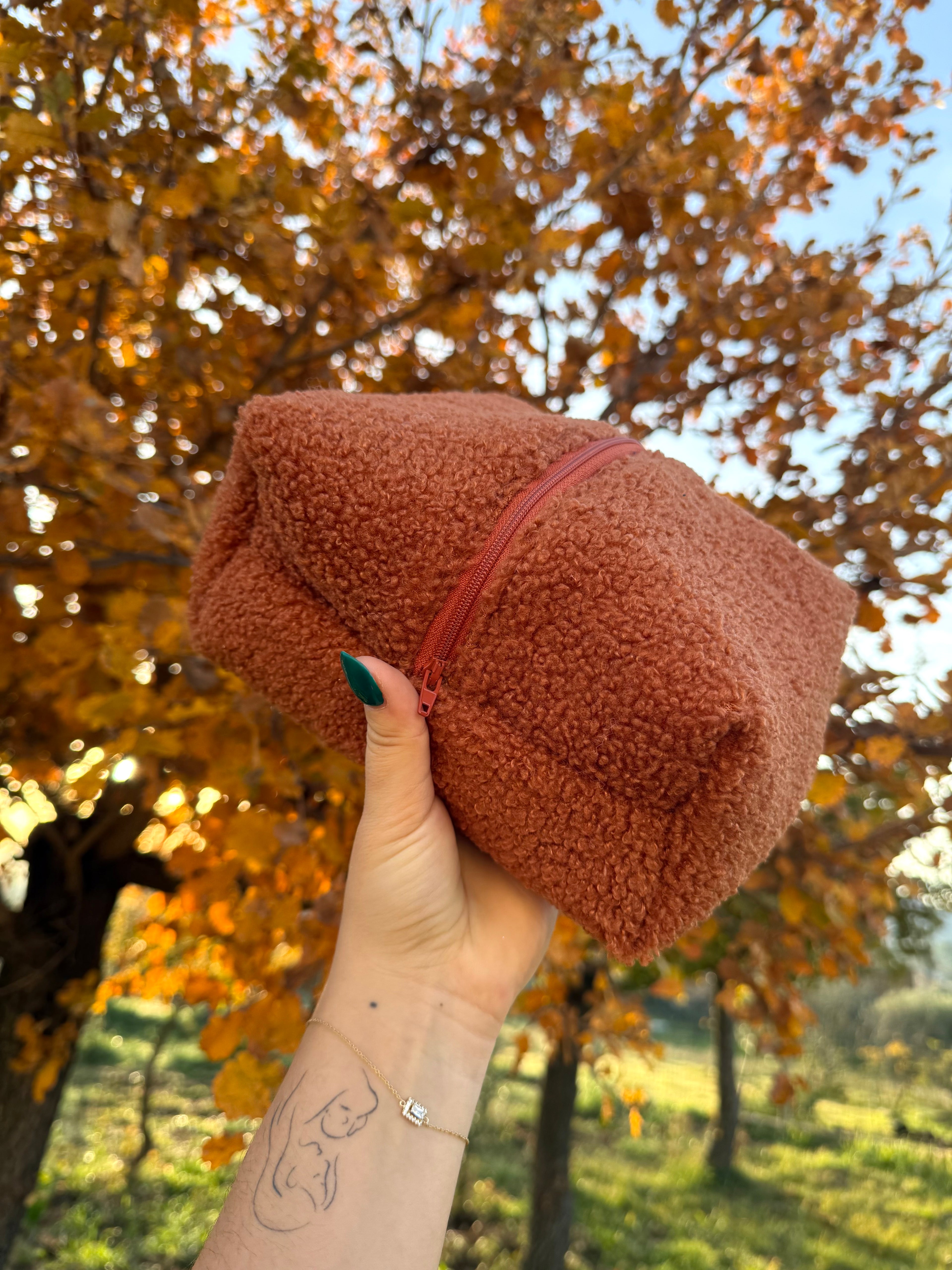 Trousse de toilette Bouclette rouille