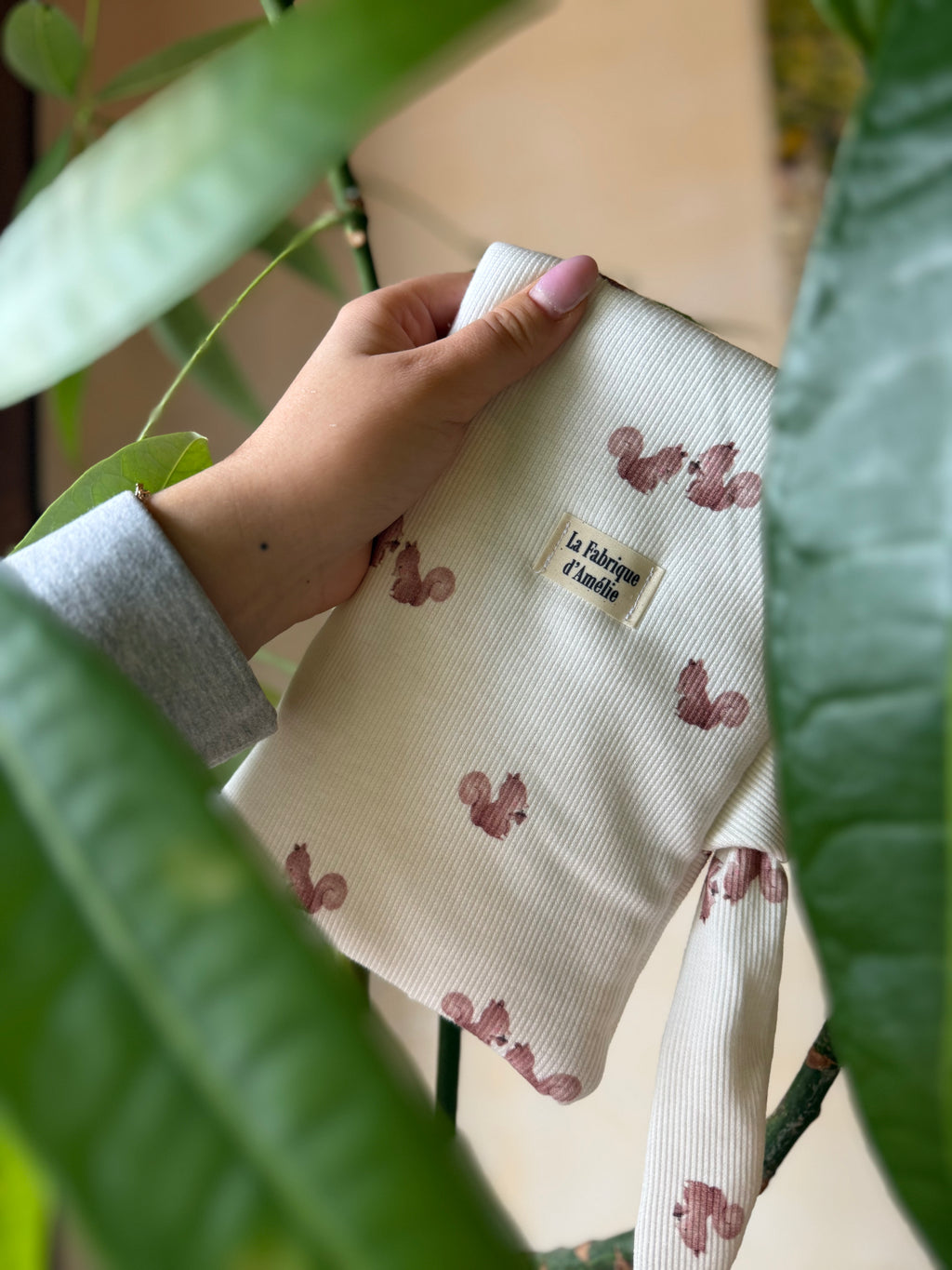 Protège carnet de santé écureuil